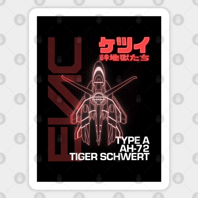 Tiger Schwert Magnet by RetroCheshire